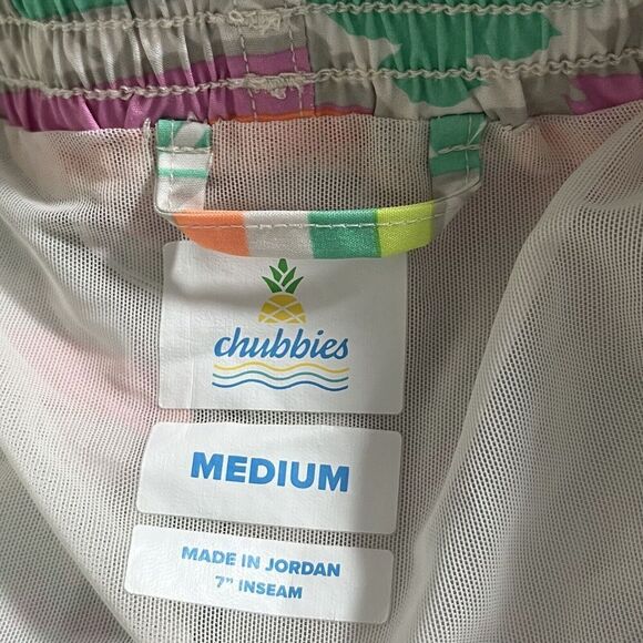 Chubbies En Fuego Aztec 7” Swim Trunks Size M Lined Beach Vacation Men's NWOT - Picture 8 of 11